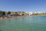 Psarou Beach - Mykonos Beach with umbrellas facilities