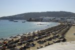 Platis Gialos Beach - Mykonos Beach with sunbeds facilities